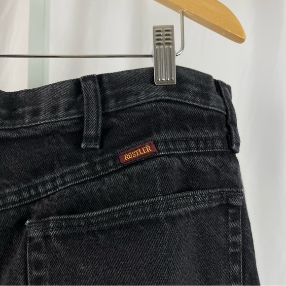 Vintage Rustler 36 X 30 Grunge Jeans Ridged Retro Straight Leg Jeans Workwear - Picture 4 of 7
